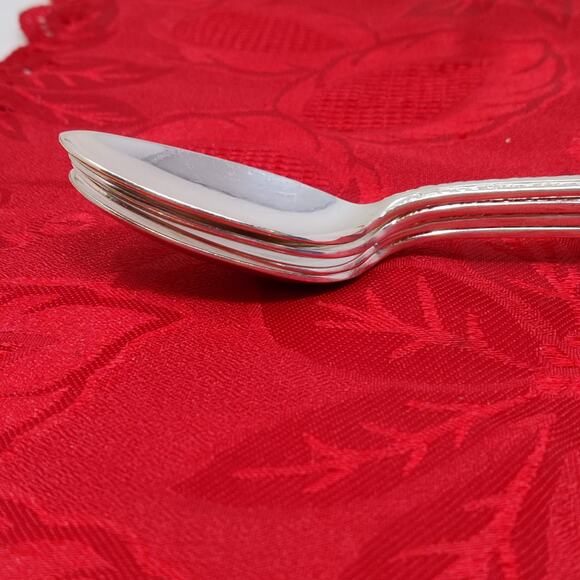 6 TeaSps 1940'S Wm ROGERS "EXQUISITE" TeaSpoons Silver Plated Beautiful - Picture 16 of 16